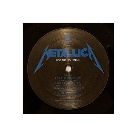 Виниловая пластинка Metallica, Ride The Lightning (0602547885241) - фото 4
