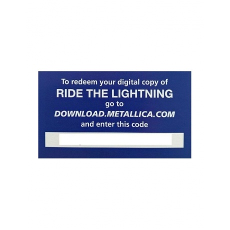 Виниловая пластинка Metallica, Ride The Lightning (0602547885241) - фото 9