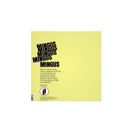 Виниловая пластинка Charles Mingus, Mingus Mingus Mingus Mingus Mingus (0602577573781) - фото 2