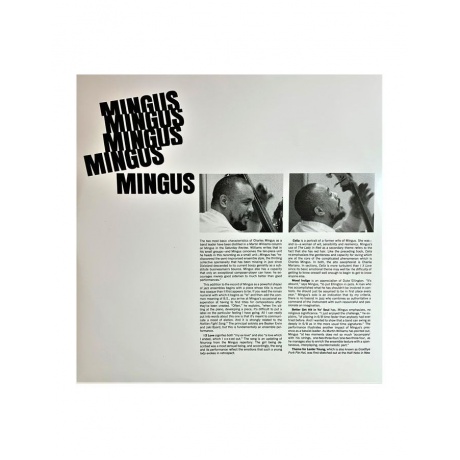 Виниловая пластинка Charles Mingus, Mingus Mingus Mingus Mingus Mingus (0602577573781) - фото 3