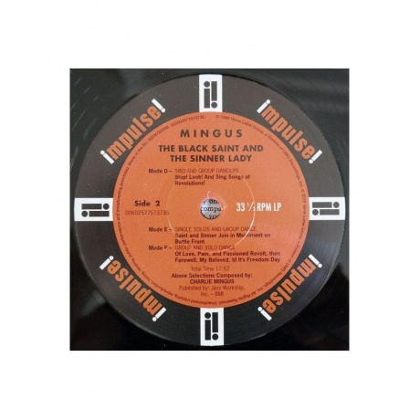 Виниловая пластинка Charles Mingus, The Black Saint And The Sinner Lady (0602577573736) - фото 4