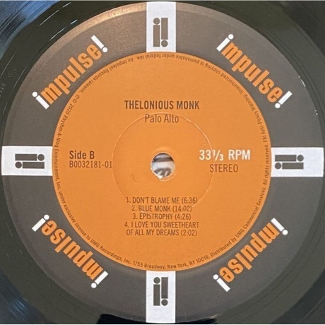 Thelonious Monk - Palo Alto (0602507112844) виниловая пластинка - фото 6