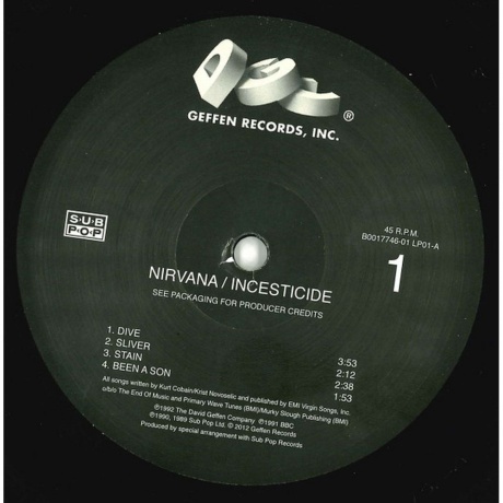 Nirvana - Incesticide (0602537204830) виниловая пластинка - фото 7