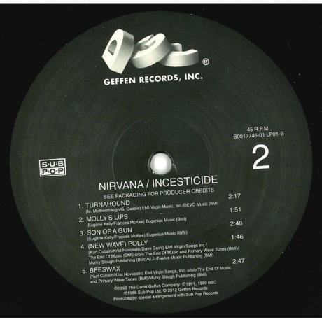 Nirvana - Incesticide (0602537204830) виниловая пластинка - фото 8