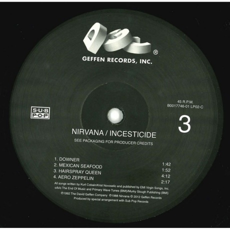 Nirvana - Incesticide (0602537204830) виниловая пластинка - фото 9