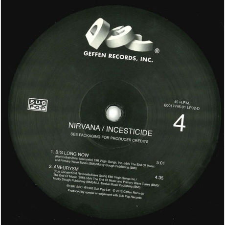 Nirvana - Incesticide (0602537204830) виниловая пластинка - фото 10