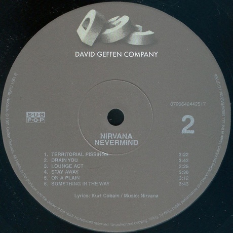 Nirvana - Nevermind (0720642442517) виниловая пластинка - фото 4