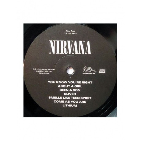 Виниловая пластинка Nirvana, Nirvana (0602547378781) - фото 3