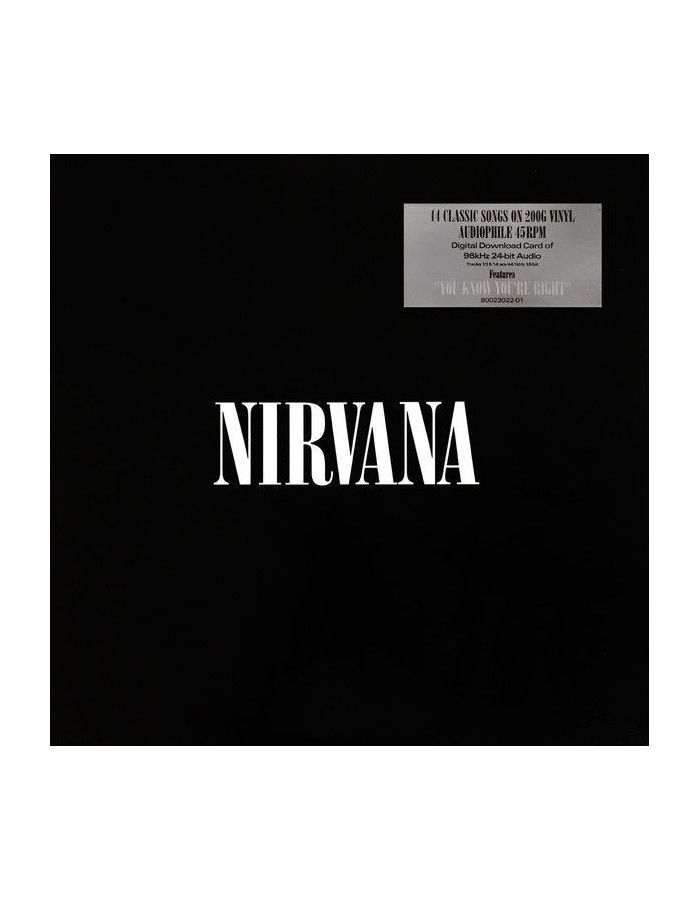 Виниловая пластинка Nirvana, Nirvana (45rpm) (0602547289483) виниловая пластинка nirvana mtv unplugged in new york 0720642472712