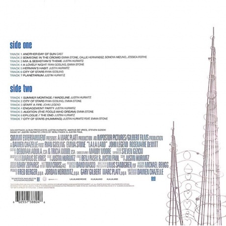 OST - La La Land (Various Artists) (0602557388046) виниловая пластинка - фото 2