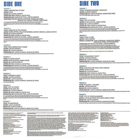 OST - La La Land (Various Artists) (0602557388046) виниловая пластинка - фото 4