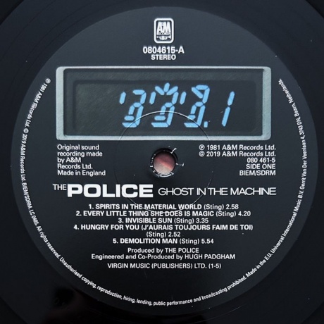 The Police - Ghost In The Machine (0602508046155) виниловая пластинка - фото 3