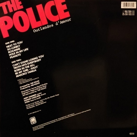 The Police - Outlandos D'Amour (0082839475310) виниловая пластинка - фото 10