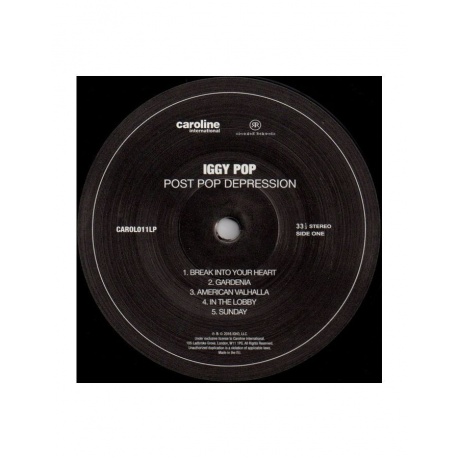 Виниловая пластинка Iggy Pop, Post Pop Depression (0602547778222) - фото 3