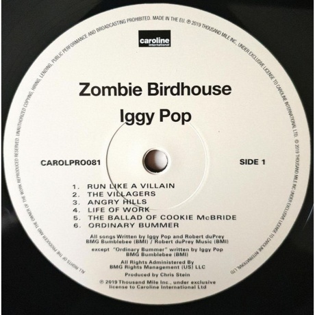 Iggy Pop, Zombie Birdhouse (0602577438547) виниловая пластинка - фото 3