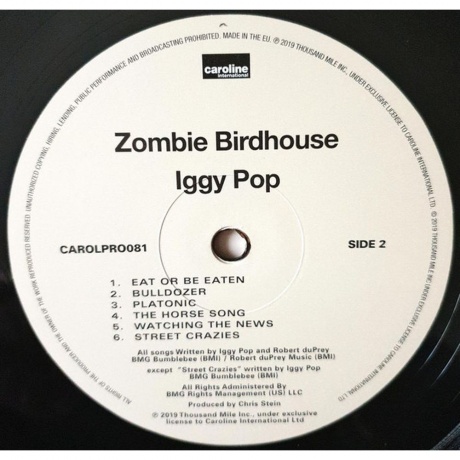 Iggy Pop, Zombie Birdhouse (0602577438547) виниловая пластинка - фото 4