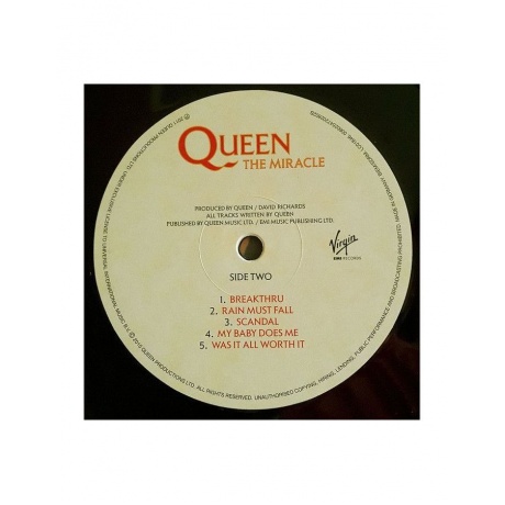 Виниловая пластинка Queen, The Miracle (0602547202802) - фото 4