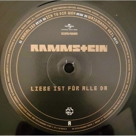 Rammstein - Liebe Ist Fur Alle Da (0602527296784) виниловая пластинка - фото 4