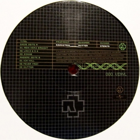Rammstein - Mutter (0602527296692) виниловая пластинка - фото 5