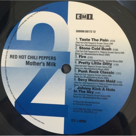 Red Hot Chili Peppers - Mother's Milk (5099969817212) виниловая пластинка - фото 4