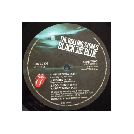 Виниловая пластинка The Rolling Stones, Black And Blue (Half Speed) (0602508773235) - фото 4