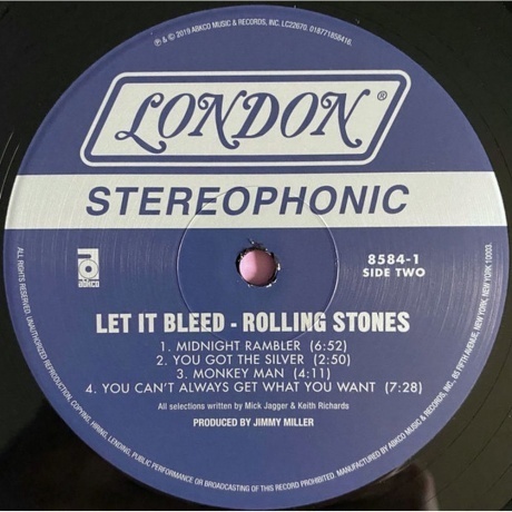 The Rolling Stones - Let It Bleed (0018771858416) виниловая пластинка - фото 4