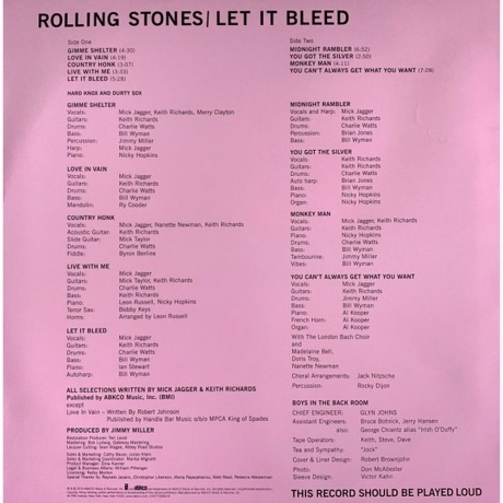The Rolling Stones - Let It Bleed (0018771858416) виниловая пластинка - фото 5