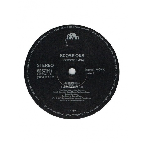 Виниловая пластинка Scorpions, Lonesome Crow (0042282573919) - фото 4