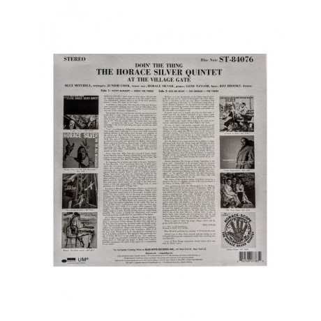 Виниловая пластинка Horace Silver, Doin' The Thing (0602508073830) - фото 2