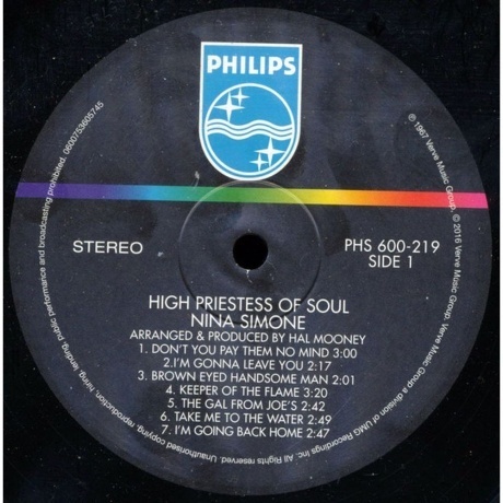 Nina Simone - High Priestess Of Soul (0600753605745) виниловая пластинка - фото 3