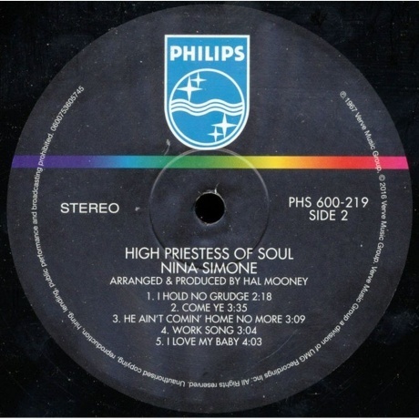 Nina Simone - High Priestess Of Soul (0600753605745) виниловая пластинка - фото 4