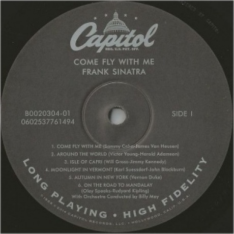 Frank Sinatra - Come Fly With Me (0602537761494) виниловая пластинка - фото 3