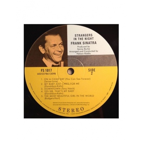 Виниловая пластинка Frank Sinatra, Stangers In The Night (0602537861309) - фото 4