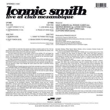 Lonnie Smith - Live At Club Mozambique (0602508229329) виниловая пластинка - фото 2