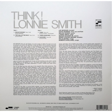 Lonnie Smith - Think! (0602577531132) виниловая пластинка - фото 2