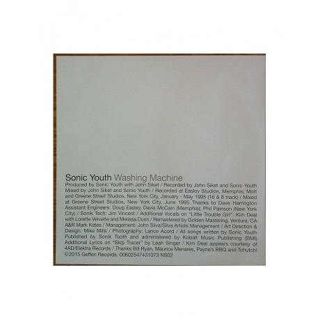 Виниловая пластинка Sonic Youth, Washing Machine (0602547431073) - фото 5