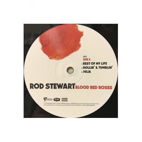 Виниловая пластинка Rod Stewart, Blood Red Roses (0602567909736) - фото 8