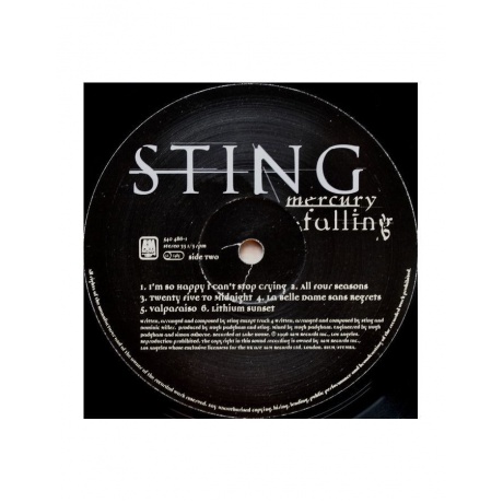 Виниловая пластинка Sting, Mercury Falling (0731454048613) - фото 3