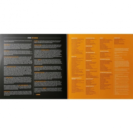 Sting, My Songs (0602577587214) виниловая пластинка - фото 5