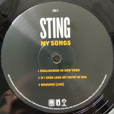Sting, My Songs (0602577587214) виниловая пластинка - фото 9