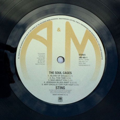 Sting - The Soul Cages (0082839640510) виниловая пластинка - фото 3