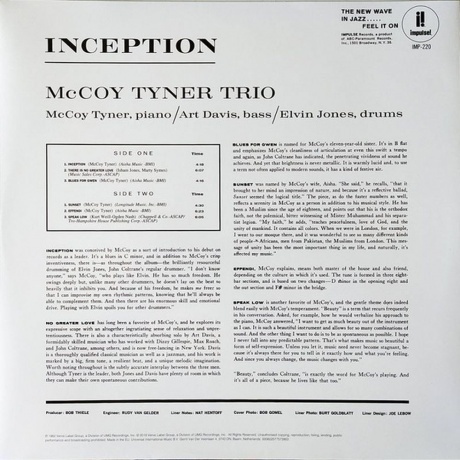 McCoy Tyner - Inception (0602577573903) виниловая пластинка - фото 6
