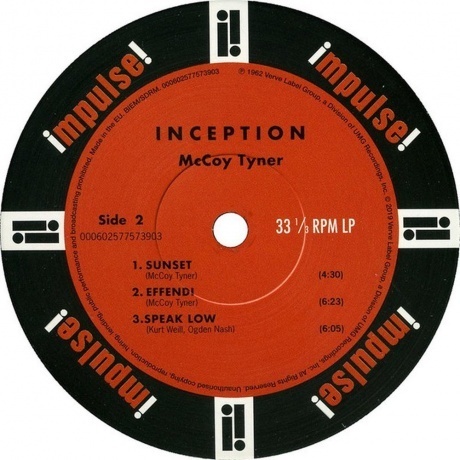 McCoy Tyner - Inception (0602577573903) виниловая пластинка - фото 8