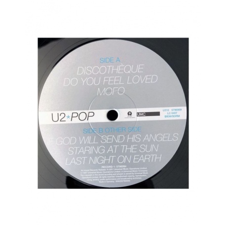 Виниловая пластинка U2, Pop (0602557969993) - фото 5