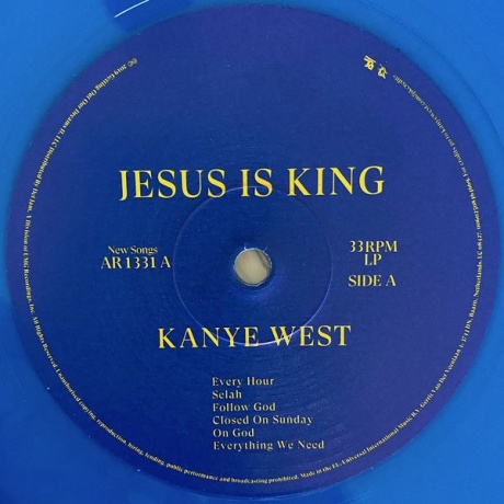 Виниловая пластинка Kanye West, Jesus Is King (0602508464669) - фото 3