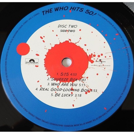 The Who - Hits 50 (0602537940516) виниловая пластинка - фото 6