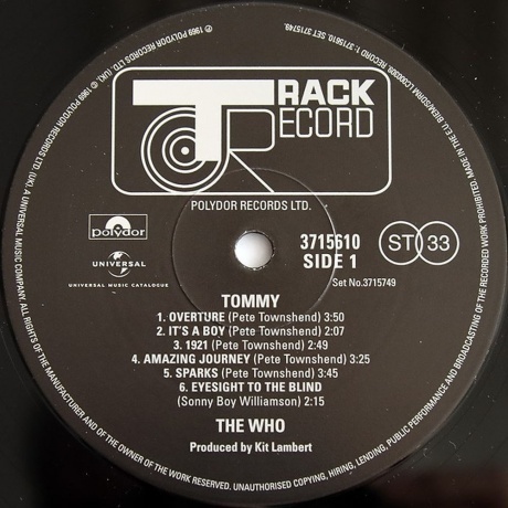 The Who - Tommy (0602537157495) виниловая пластинка - фото 3
