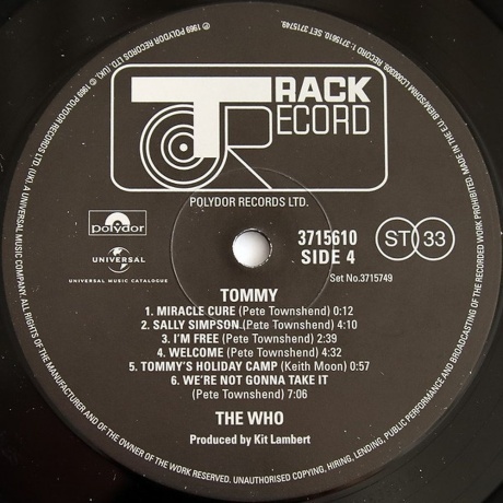 The Who - Tommy (0602537157495) виниловая пластинка - фото 4