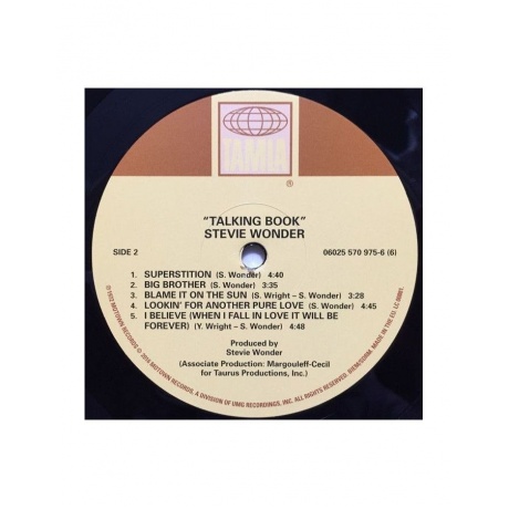 Виниловая пластинка Stevie Wonder, Talking Book (0602557097566) - фото 8