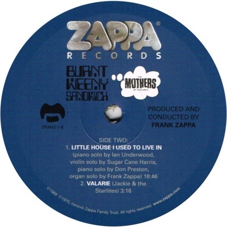 Frank Zappa - Burnt Weeny Sandwich (0824302384213) виниловая пластинка - фото 5